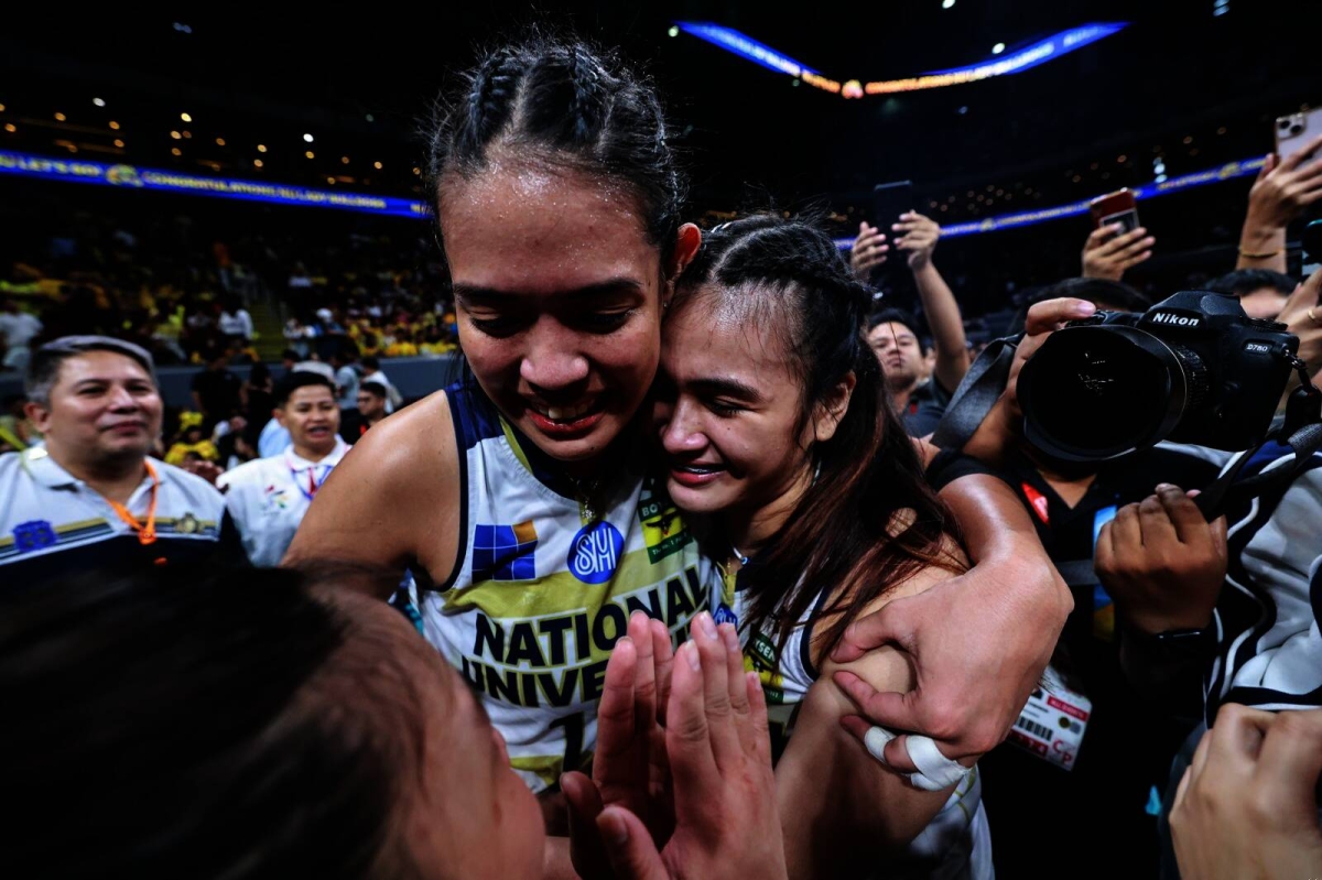 It's a double celebration for National University as its men and women's volleyball teams emerged champions in UAAP 86 at the Mall of Asia Arena on Wednesday, May 15, 2024. The Lady Bulldogs finished off the UST Golden Tigresses in four sets, 25-23, 23-25, 27-25, 25-16, in the Game 2 of the Finals while the men completed a four-peat against their foes from the same school also in four sets, 25-21, 22-25, 25-17, 25-15 in Game 2, to become the second team in the Final Four era to win four straight crowns. PHOTOS BY RIO DELUVIO
