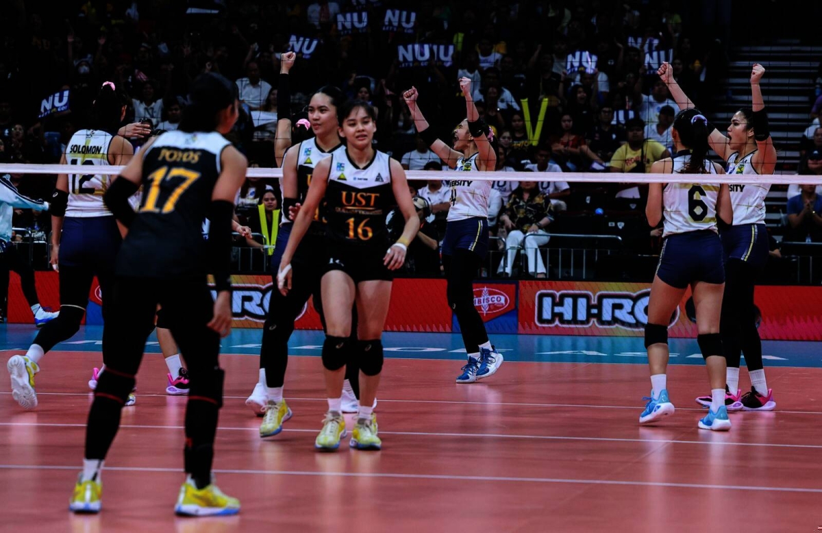 It's a double celebration for National University as its men and women's volleyball teams emerged champions in UAAP 86 at the Mall of Asia Arena on Wednesday, May 15, 2024. The Lady Bulldogs finished off the UST Golden Tigresses in four sets, 25-23, 23-25, 27-25, 25-16, in the Game 2 of the Finals while the men completed a four-peat against their foes from the same school also in four sets, 25-21, 22-25, 25-17, 25-15 in Game 2, to become the second team in the Final Four era to win four straight crowns. PHOTOS BY RIO DELUVIO
