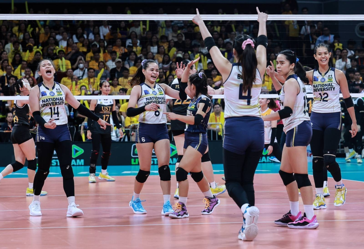 It's a double celebration for National University as its men and women's volleyball teams emerged champions in UAAP 86 at the Mall of Asia Arena on Wednesday, May 15, 2024. The Lady Bulldogs finished off the UST Golden Tigresses in four sets, 25-23, 23-25, 27-25, 25-16, in the Game 2 of the Finals while the men completed a four-peat against their foes from the same school also in four sets, 25-21, 22-25, 25-17, 25-15 in Game 2, to become the second team in the Final Four era to win four straight crowns. PHOTOS BY RIO DELUVIO
