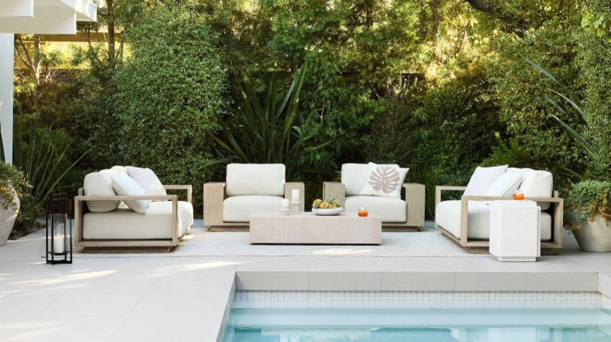 Soak up the sun in style with the mallorca wood outdoor collection.