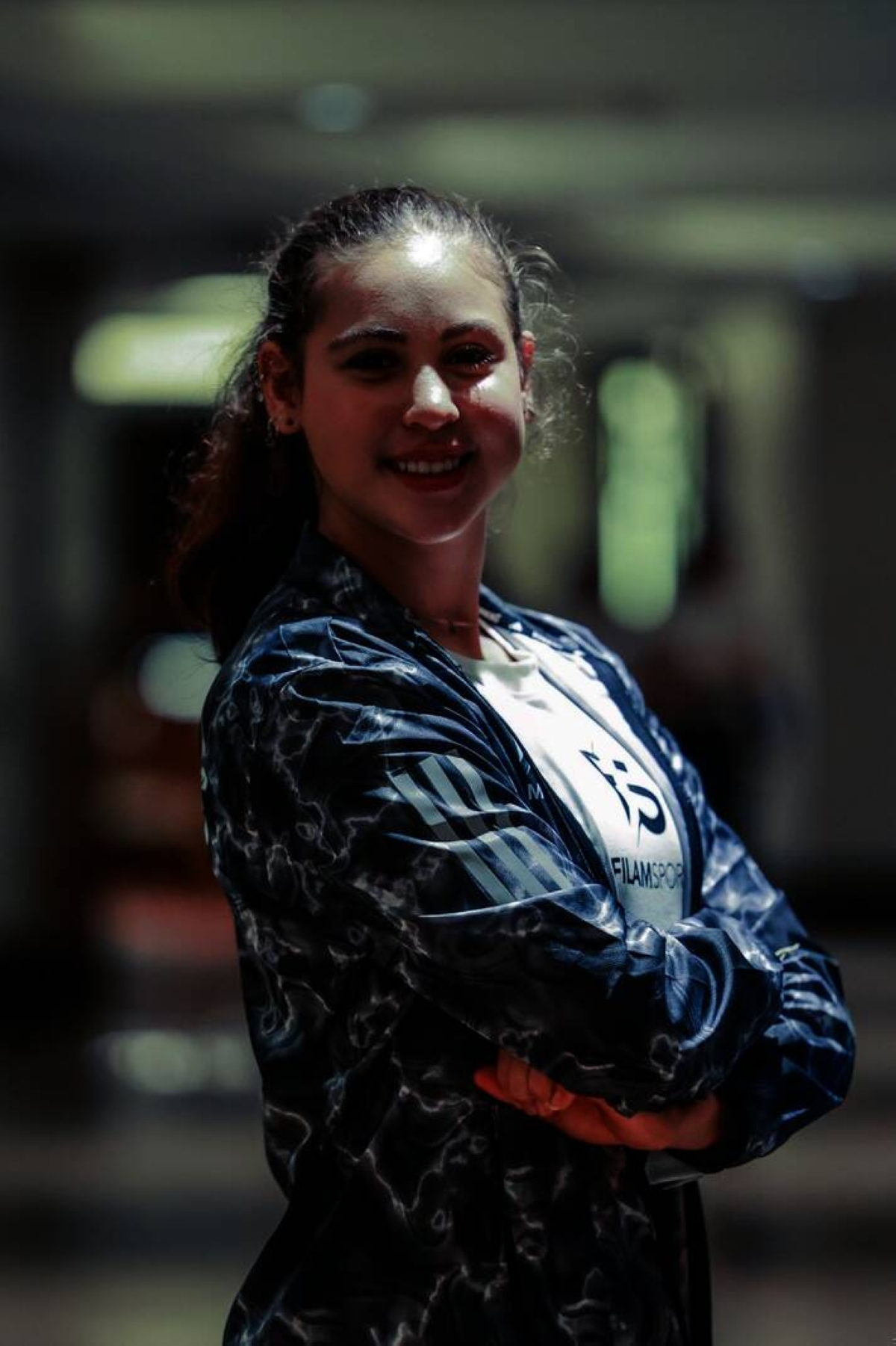 Paris Olympics-bound gymnast Levi Jung-Ruivivar strikes a pose in this interview with The Manila Times at a hotel in Manila on May 30, 2024. The Filipino-American arrived in the Philippines for a brief visit on May 28 and left for Los Angeles on May 31. PHOTO BY RIO DELUVIO