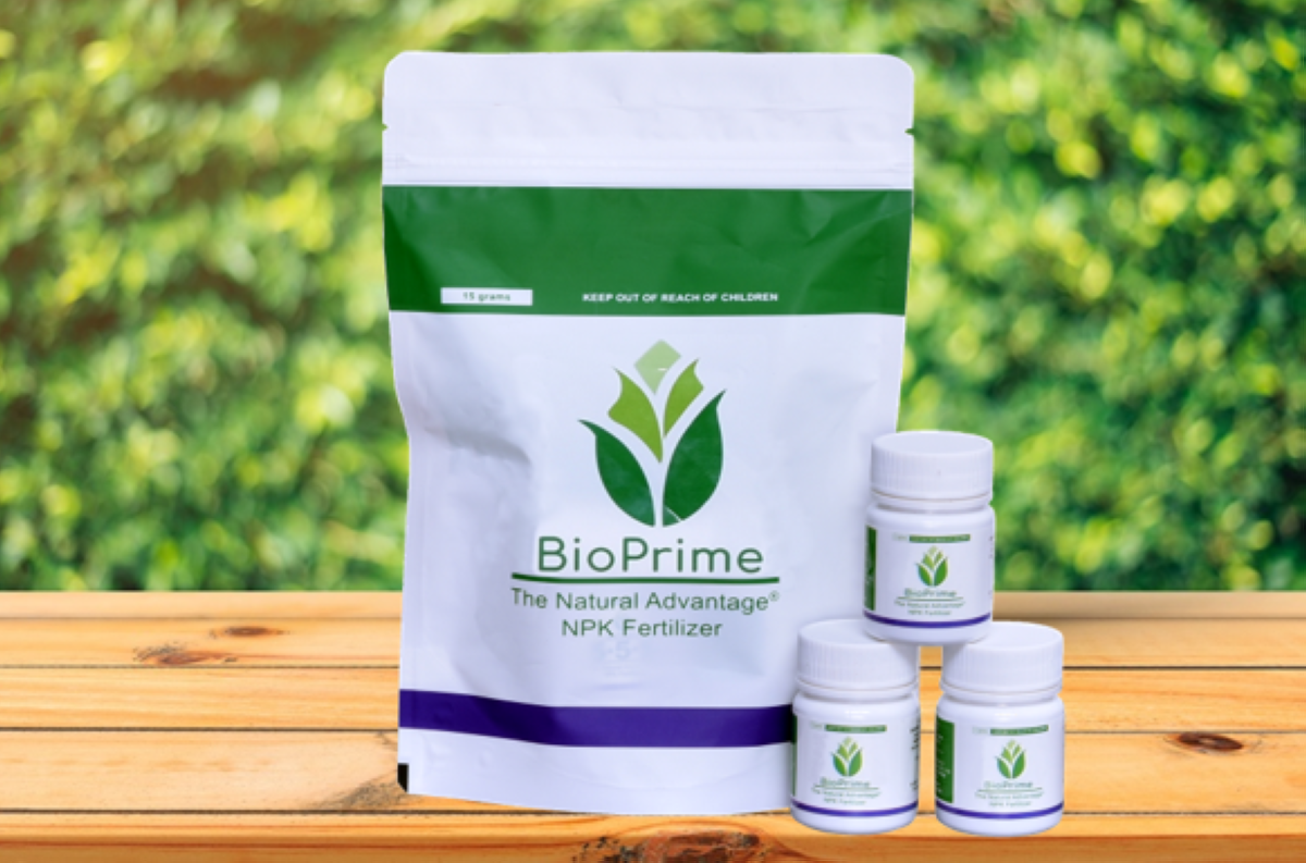 BioPrime is a unique, all-natural fertilizer and soil conditioner that revitalizes the soil while increasing plant growth rates and agricultural yields. PHOTO FROM HTTPS://BIOPRIME.PH/