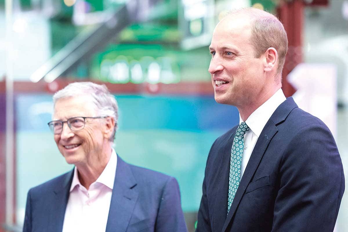 REVOLUTIONARY Microsoft founder Bill Gates (left) and Britain’s Prince William attend the Breakthrough Energy Summit in London on June 27, 2024. Gates on June 27 said cutting-edge climate technology will drive a ‘green industrial revolution’ and usher in a new wave of prosperity. AFP PHOTO