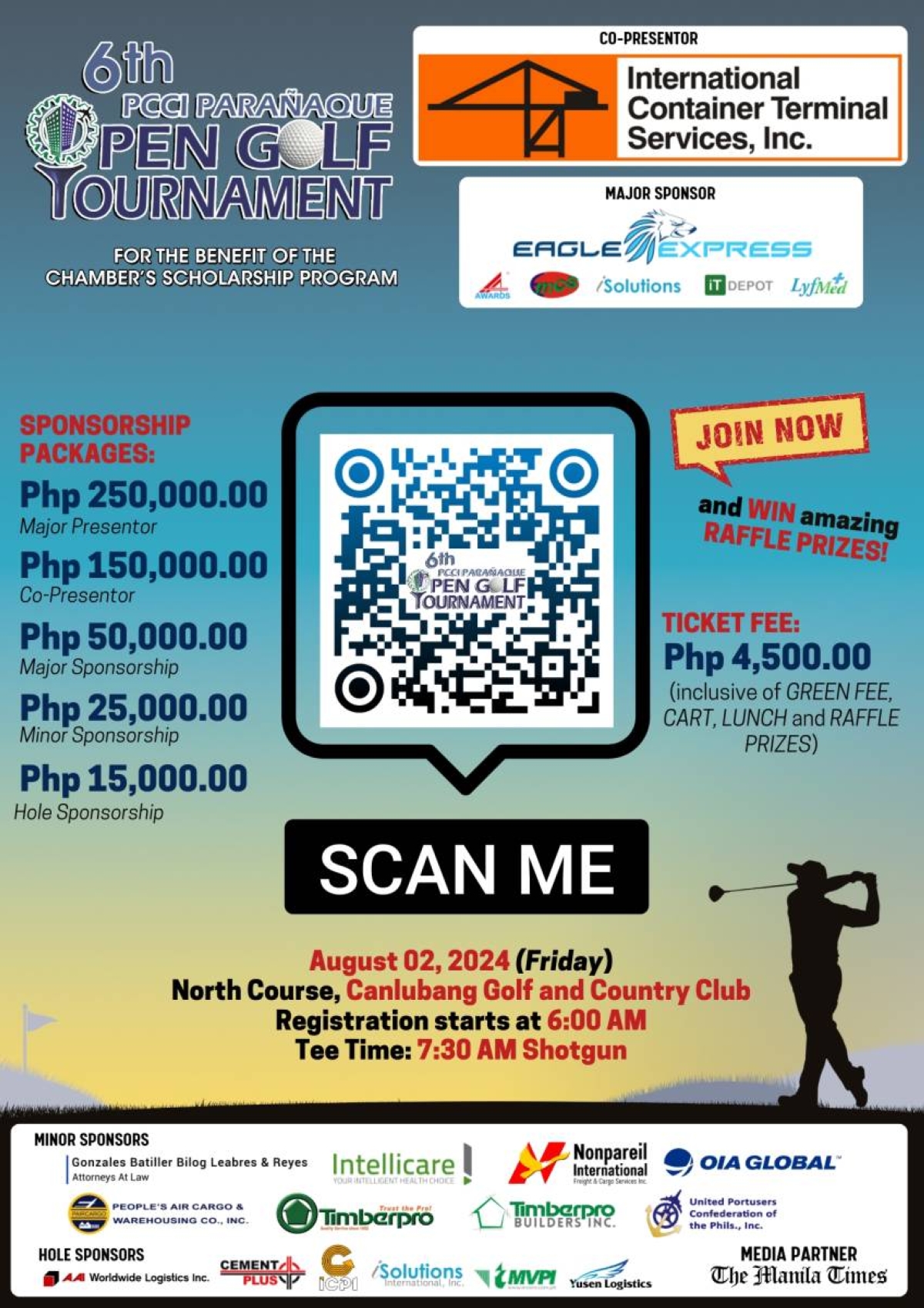 PCCI PARAÑAQUE HOLDS 6TH OPEN GOLF TOURNAMENT | The Manila Times