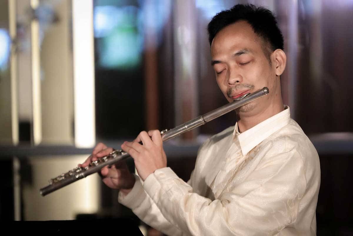 Rocas is finishing his masters in flute performance at the Longy School of Music of Bard College in the US