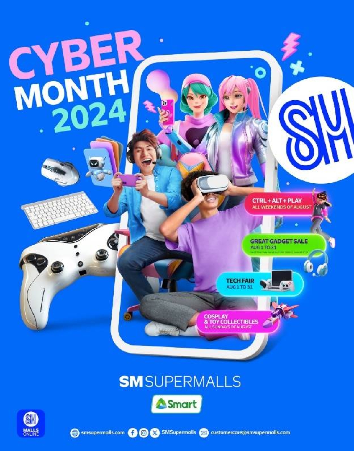 SM Supermalls is gearing up for a month-long festival of excitement across technology, gadgets and gaming. CONTRIBUTING IMAGE