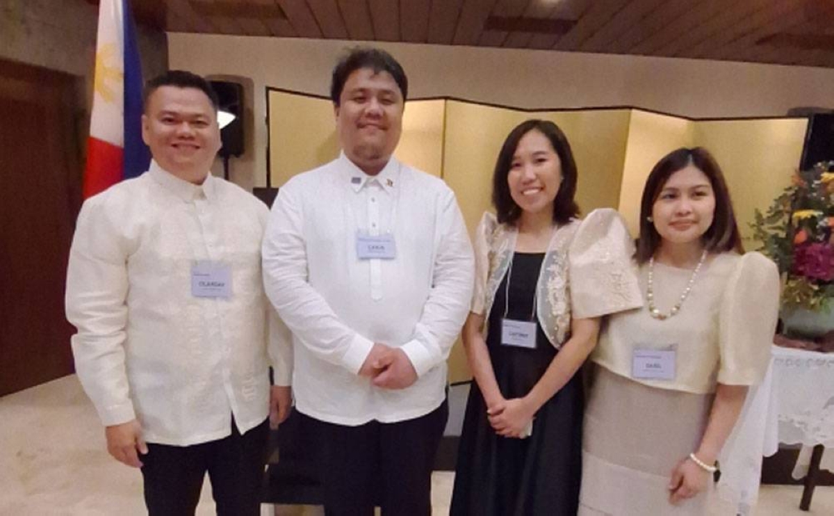 (From left) Alvin Caezar Olanday, Rovin James Canja, Charisse Catipay and Hanna Bianca Sasil share the start of their scholarship journey and expectations after they finish their masteral courses in Japan.