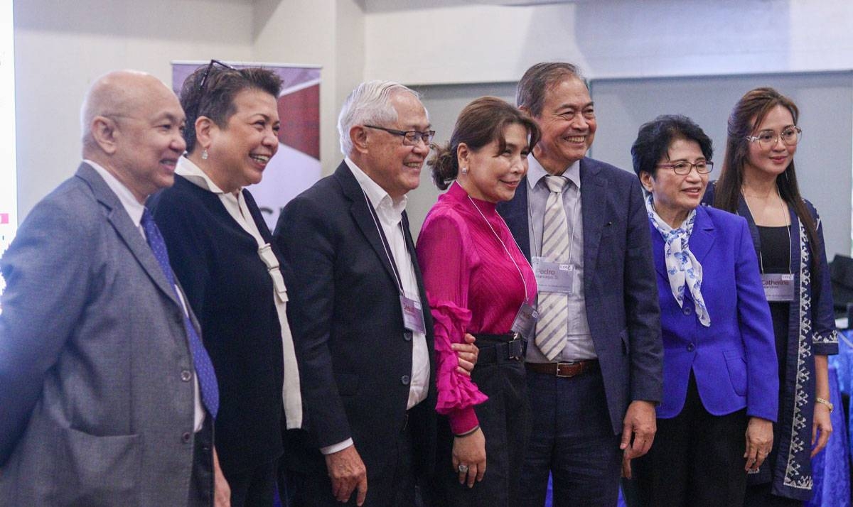 The Institute of Corporate Directors (ICD) holds a press conference on the purpose and vision of its Global Governance Summit. Pictured (from left) are host Sisenando “Nandy” Bengzon, ICD Board of Trustees Member Maria Celeste “Maricelle” Narciso, ICD Chairman Emeritus and Founder Jesus “Jess” Estanislao, ICD Vice Chairman Imelda “Ida” Tiongson, ICD Chairman Pedro “Pete” Maniego, ICD Board of Trustees Member and Independent Director of SM Investment Corp. Tomasa “Tammy” Lipana and Global Governance Summit Organizing Committee Member Catherine “Catz” Jalandoni. CONTRIBUTING PHOTO