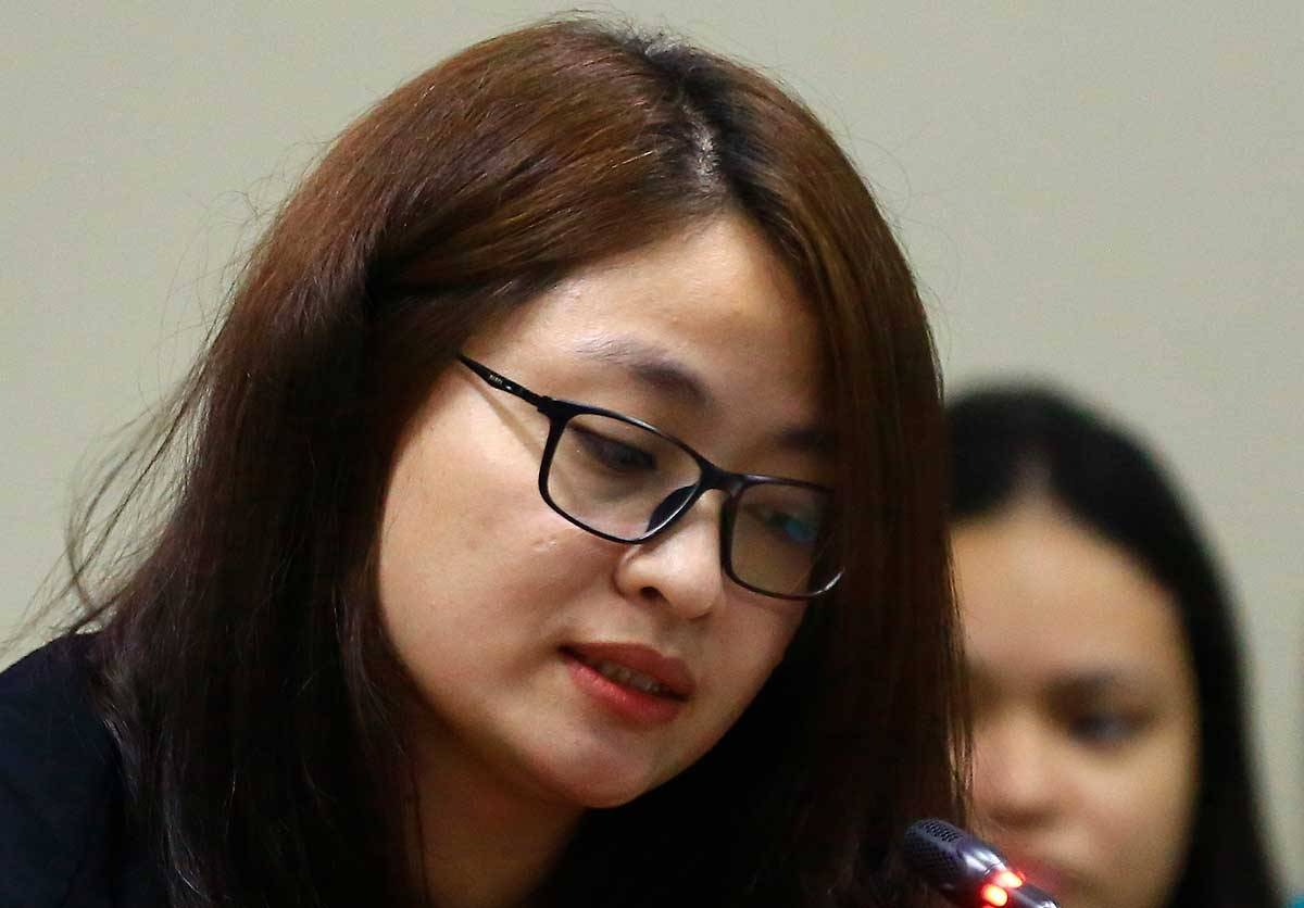 Dismissed Bamban, Tarlac mayor Alice Guo. (PHOTO: MIKE ALQUINTO)