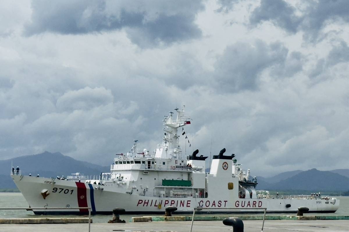 Back to port 
This handout photo from the Philippine Coast Guard taken and received on Sept. 15, 2024, shows the BRP Teresa Magbanua as it arrives at a port in Puerto Princesa, Palawan. AFP PHOTO