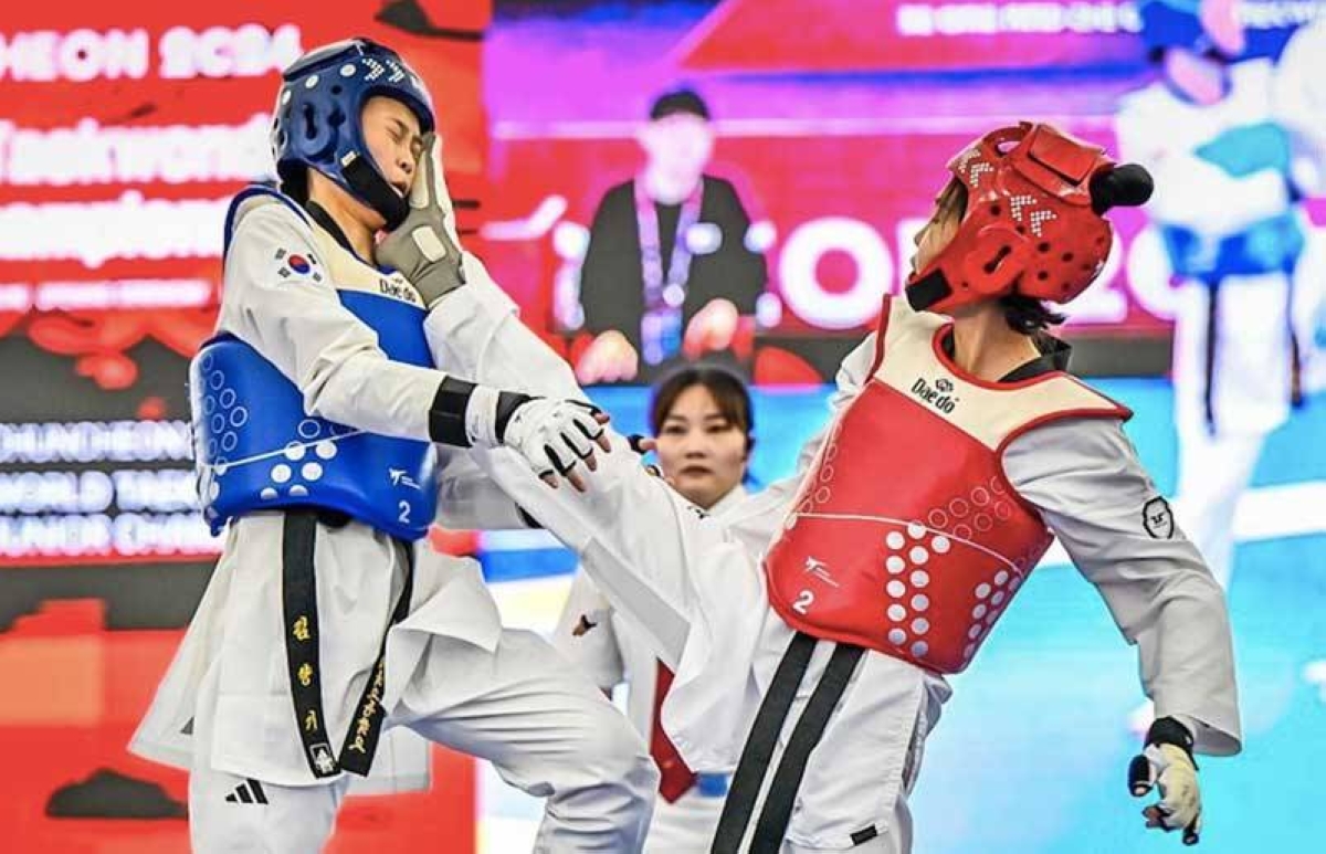 Mangin wins taekwondo championship in SKorea