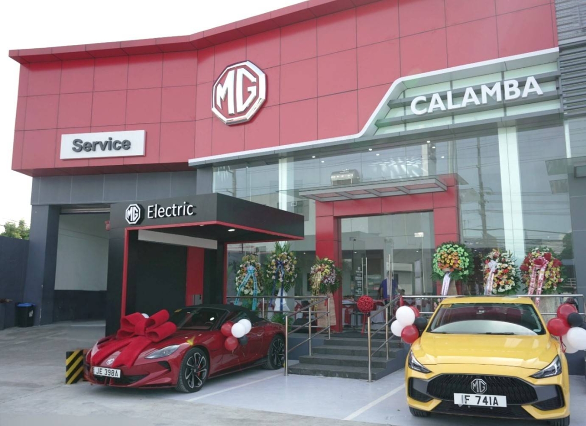 The new MG Calamba dealership.