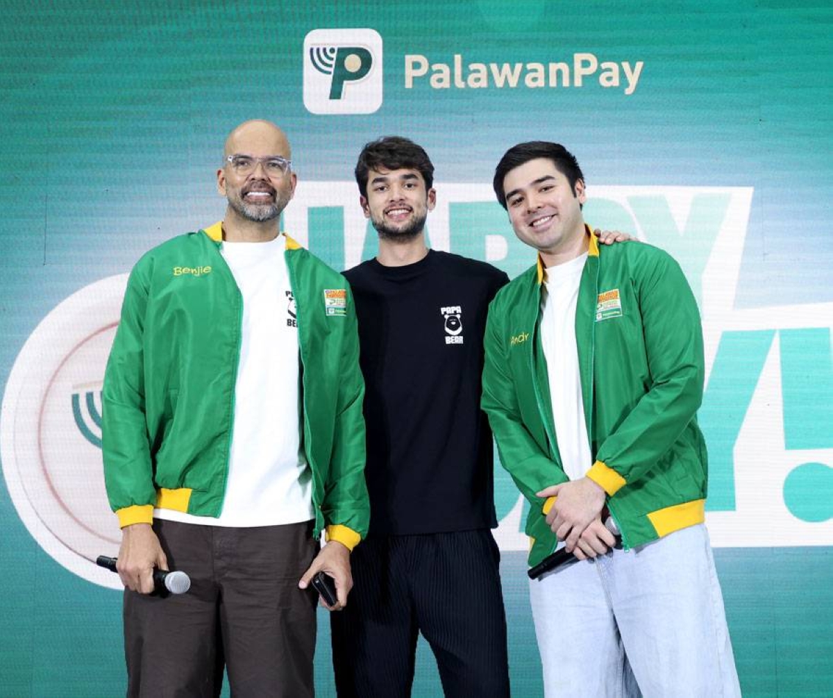 PalawanPay Brand Ambassadors Benjie Paras and his sons, Andre and Kobe PHOTOS FROM PALAWANPAY