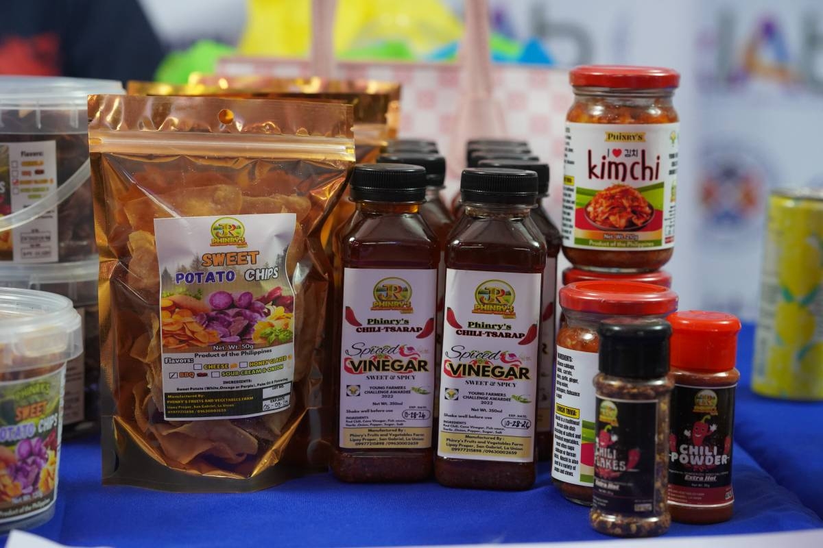 La Union is stepping up its innovation on food products. Photo shows the product innovations of food producers in the province. DEPARTMENT OF AGRICULTURE PHOTO