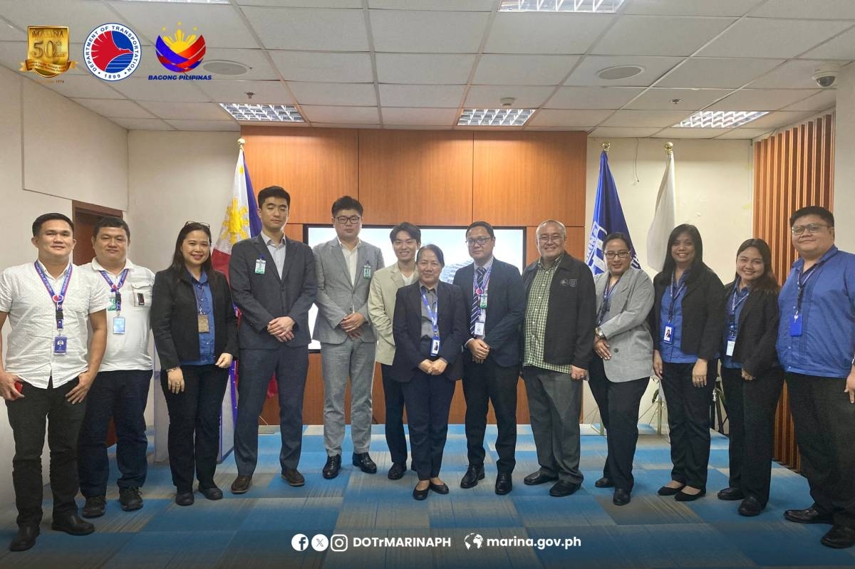 Representatives of the Korea Maritime Transportation Safety Authority (Komsa) with officials from the Maritime Industry Authority (Marina) in a recent meet up to discuss and assess the technical, economic and operational feasibility of implementing biofouling strategies. PHOTO from Marina