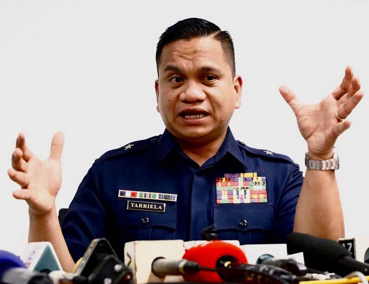 Philippine Coast Guard (PCG) spokesperson for the West Philippine Sea Commodore Jay Tarriela. EPA-EFE/FRANCIS R. MALASIG