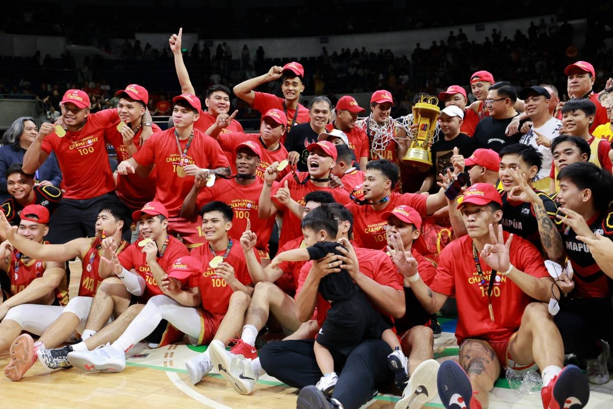 Mapua University quenched its 33-year thirst for a title after a commanding 94-82 win in Game 2 of the best-of-three Finals of the NCAA 100 men’s basketball tournament at the Smart Araneta Coliseum on Dec. 7, 2024. After a heartbreaking loss to the San Beda Red Lions last year, Mapua redeemed itself in the centennial year of the league. NCAA 100 Finals Most Valuable Player (MVP) Clint Escamis scored 18 points, dished out four assists and made three steals. PHOTOS BY RIO DELUVIO 