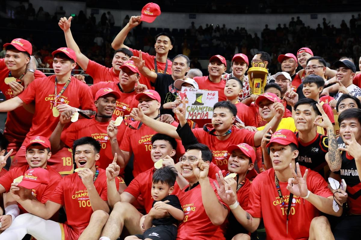 Mapua University quenched its 33-year thirst for a title after a commanding 94-82 win in Game 2 of the best-of-three Finals of the NCAA 100 men’s basketball tournament at the Smart Araneta Coliseum on Dec. 7, 2024. After a heartbreaking loss to the San Beda Red Lions last year, Mapua redeemed itself in the centennial year of the league. NCAA 100 Finals Most Valuable Player (MVP) Clint Escamis scored 18 points, dished out four assists and made three steals. PHOTOS BY RIO DELUVIO 