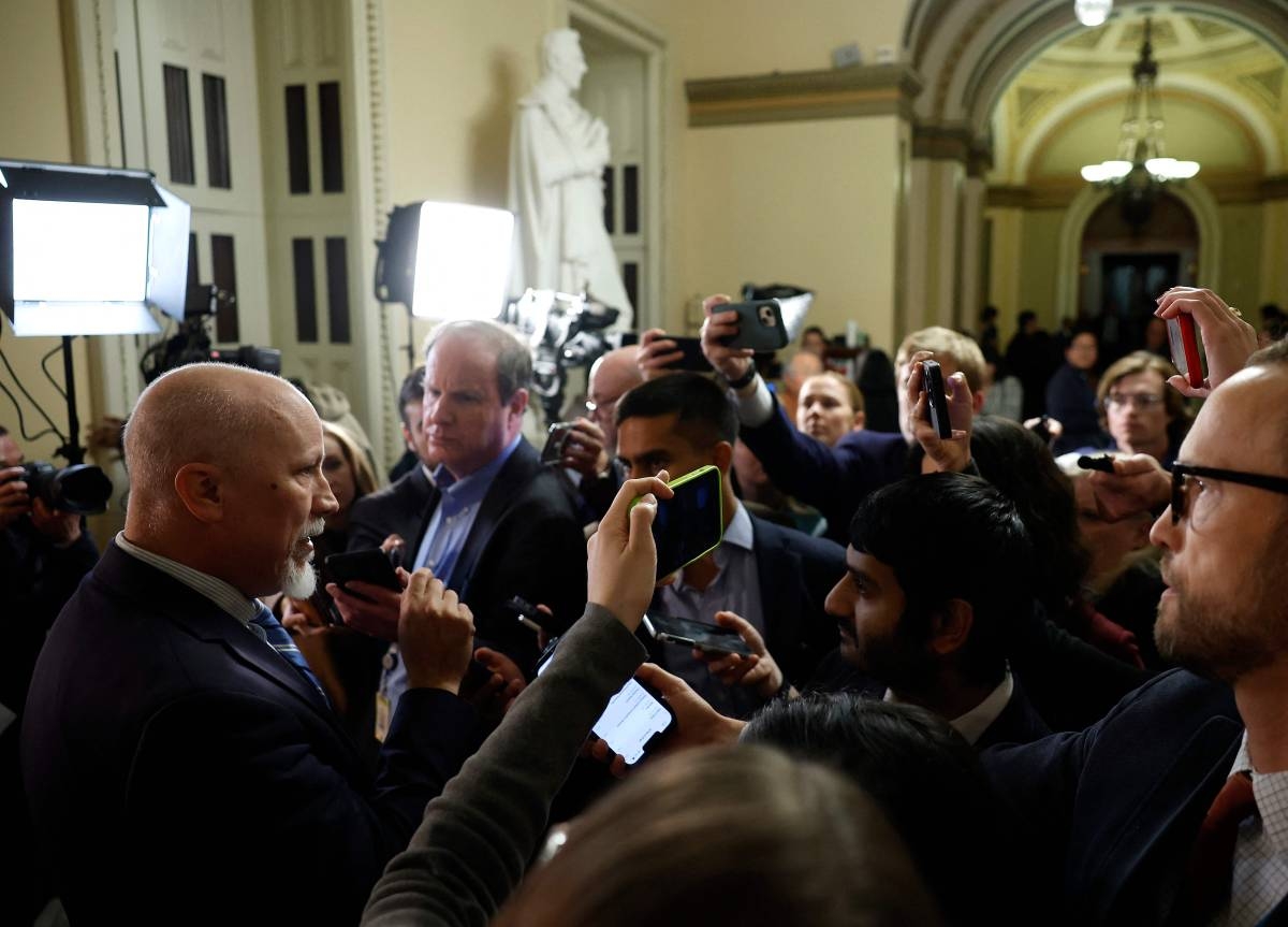 CONTROVERSIAL MEASURE US Rep. Chip Roy speaks to the media after the House of Representatives failed to pass a government funding bill in Washington, D.C., on Dec.19, 2024 AFP Photo