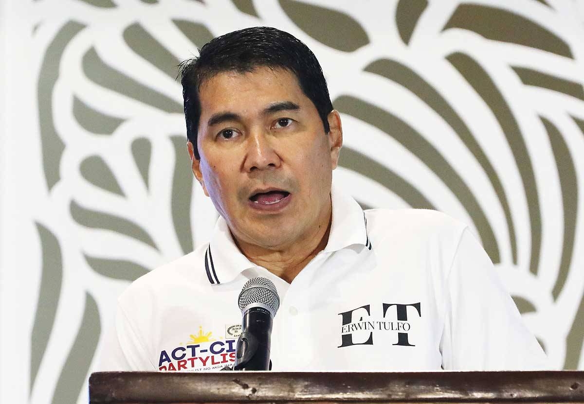 Representative Erwin Tulfo. PHOTO BY MIKE ALQUINTO