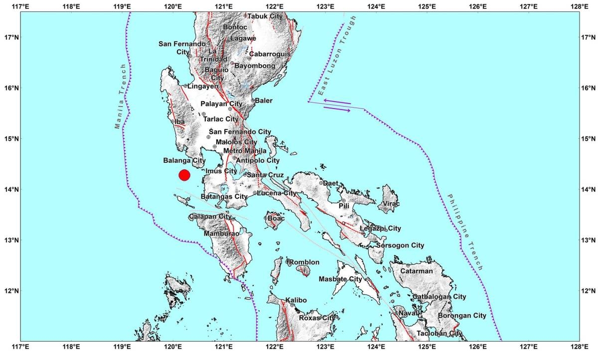 A 5.5 magnitude earthquake hits Occidental Mindoro