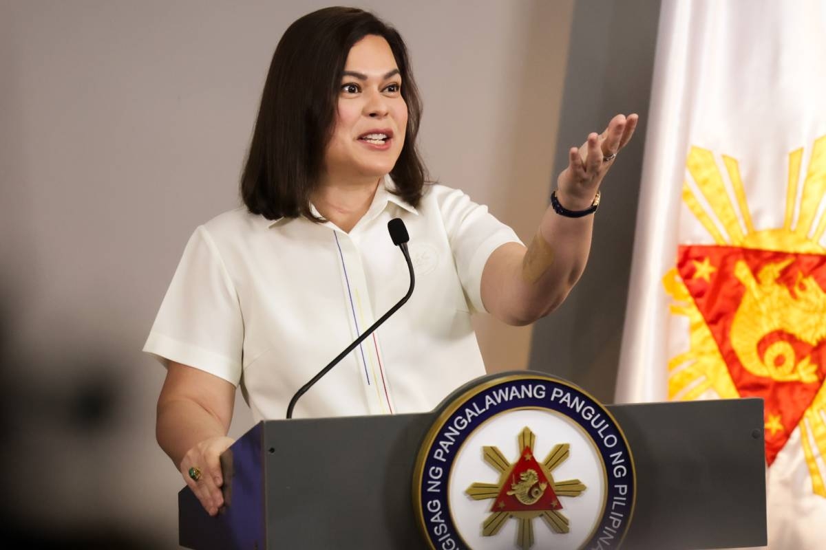 Vice President Sara Duterte. PHOTO BY JOHN ORVEN VERDOTE