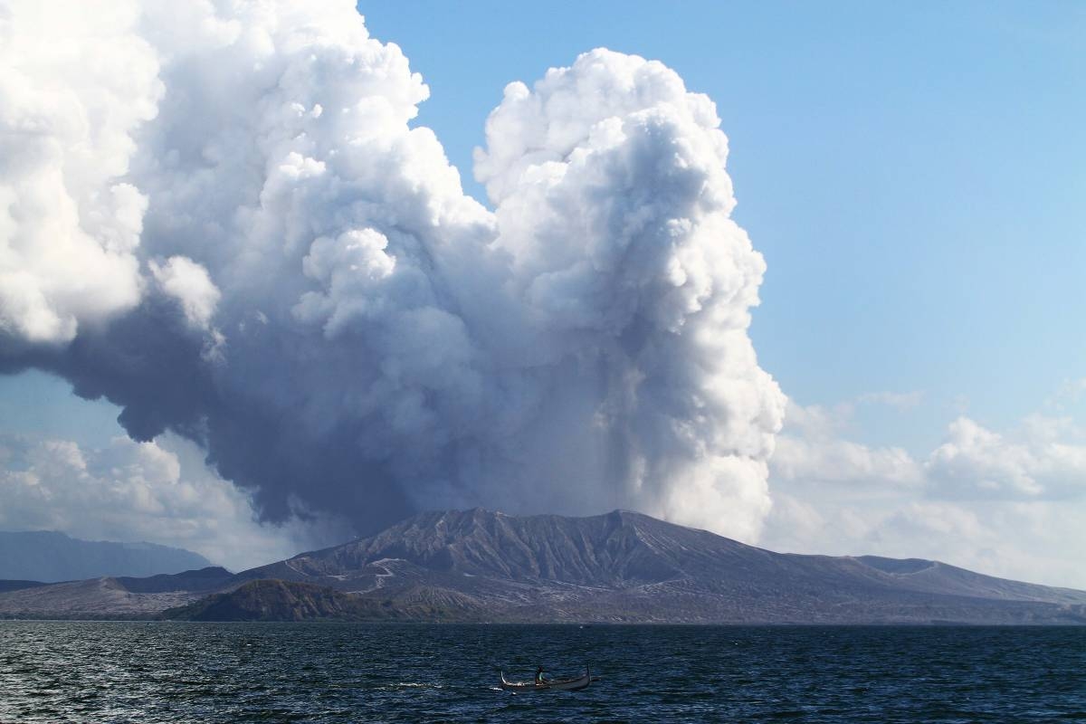 Phivolcs records phreatic eruption at Taal Volcano 