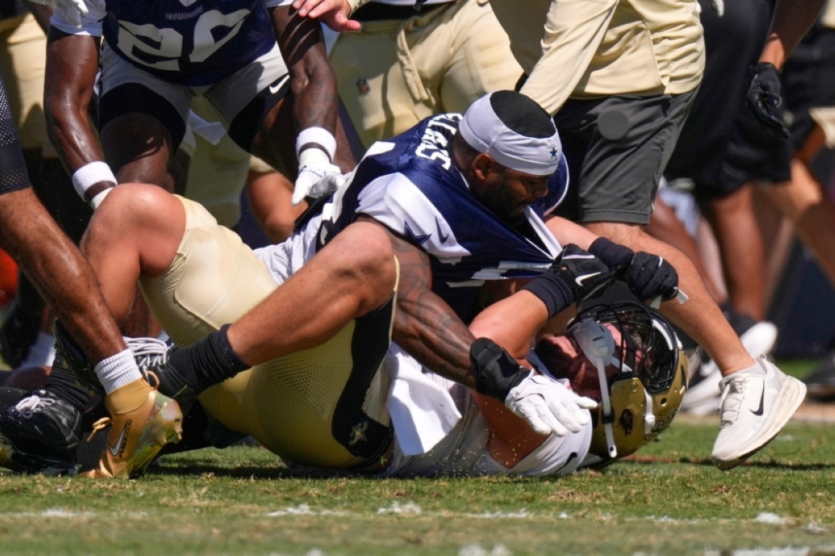 Cowboys, Saints fined after brawl in practice