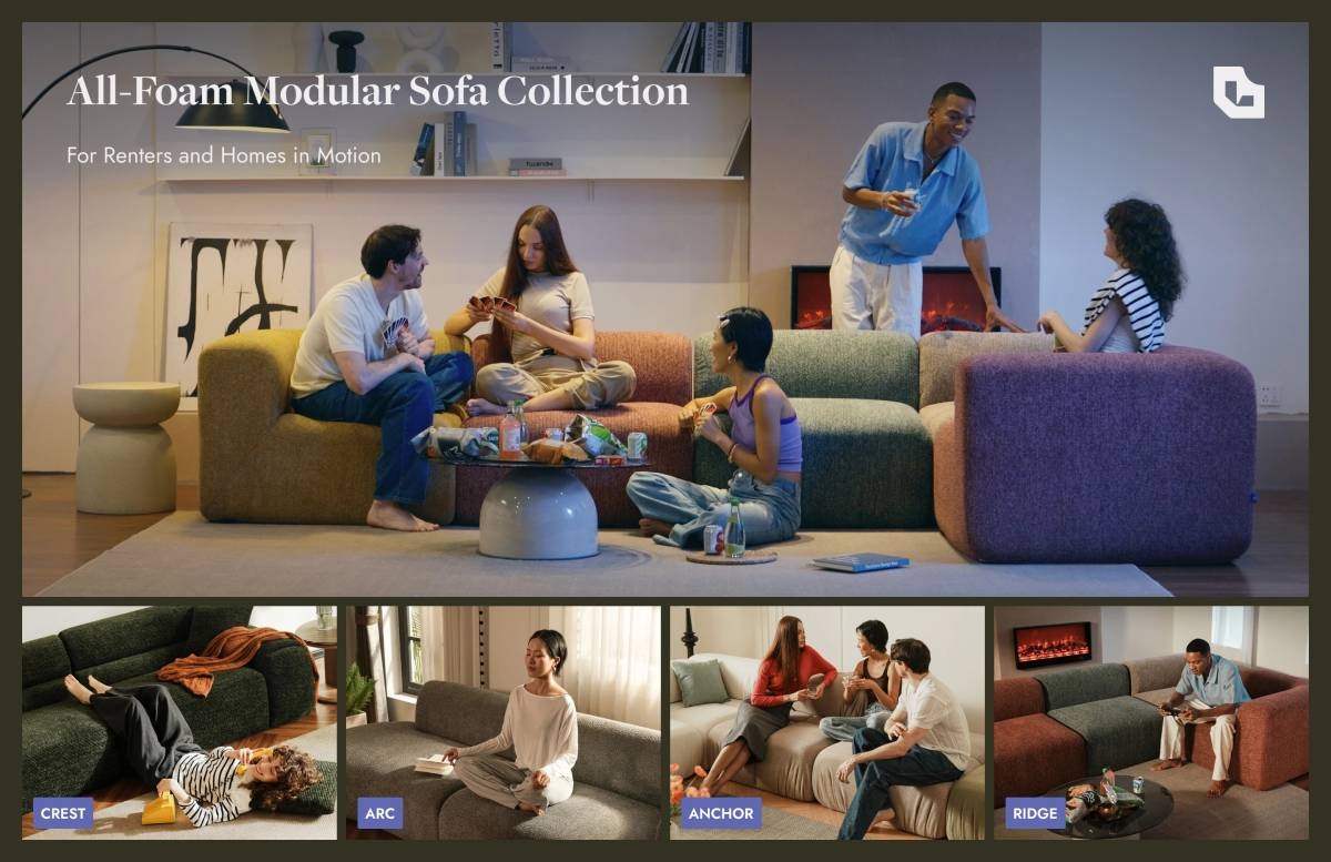 LORVA Introduces All-Foam Modular Sofa Collection for Renters and Homes in Motion