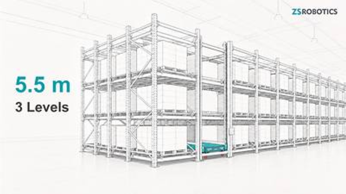 ZS Robotics announced a 5.5-meter low-height high-density warehouse solution built around four-way p