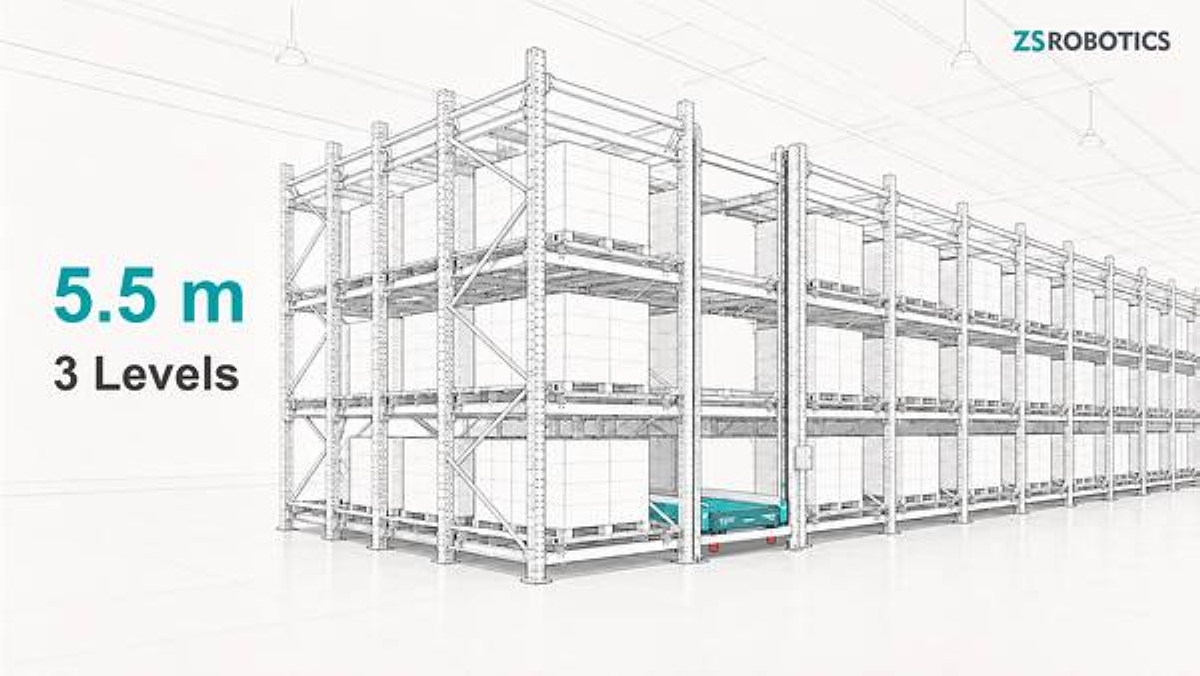 ZS Robotics announced a 5.5-meter low-height high-density warehouse solution built around four-way p - Image 1