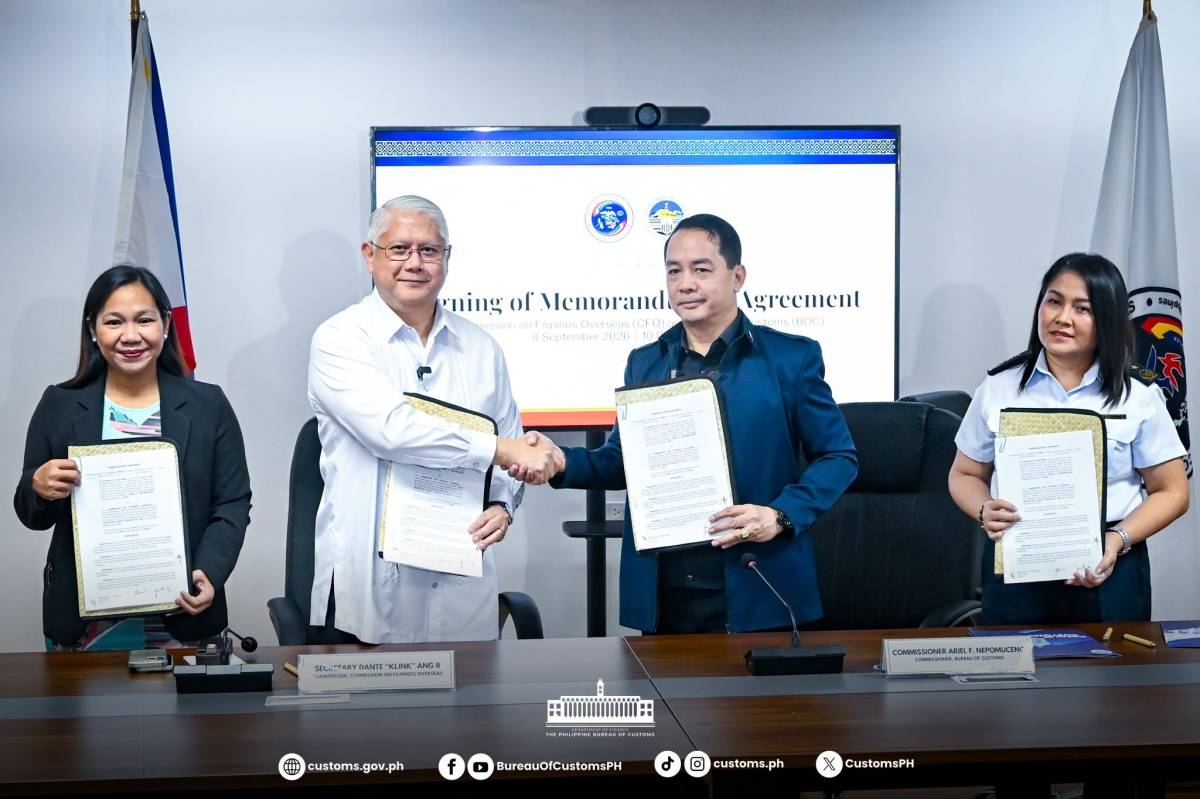 Customs bureau, CFO sign partnership deal