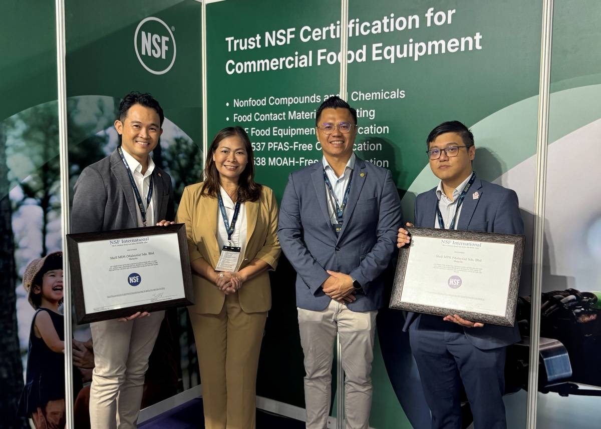 NSF Awards First PFAS and MOAH-Free Certification in APAC to Shell MDS Malaysia