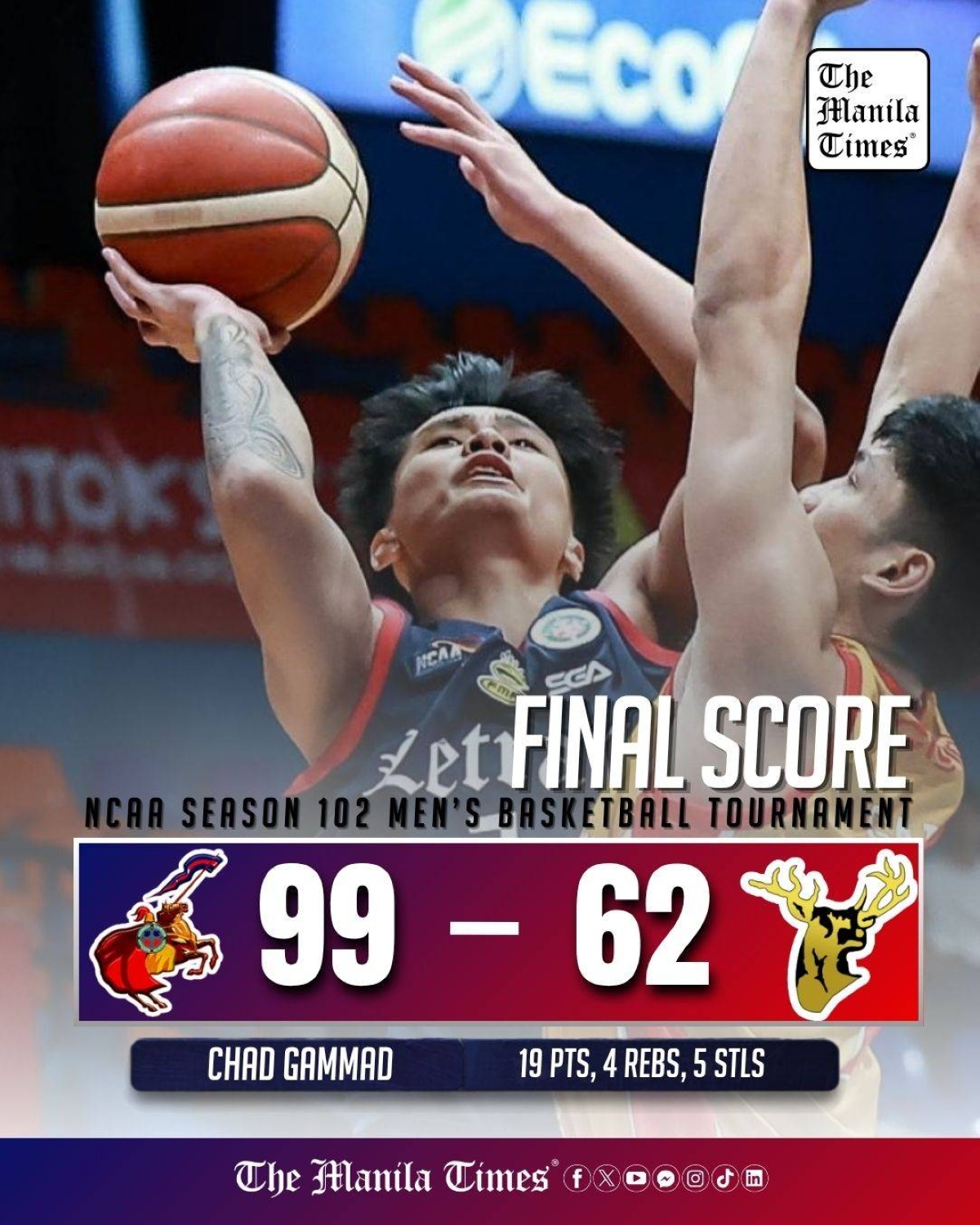 LOOK: Letran def. San Sebastian (99-62)