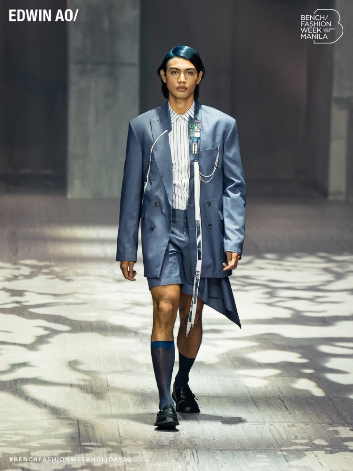 Common caption: Deconstructed but still tailored looks by Edwin Ao. PHOTOS FROM BENCH