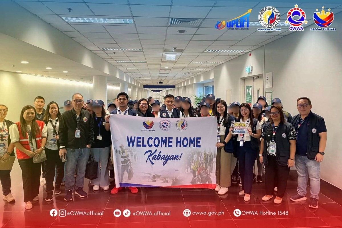 First batch of OFWs from Riyadh arrive in PH