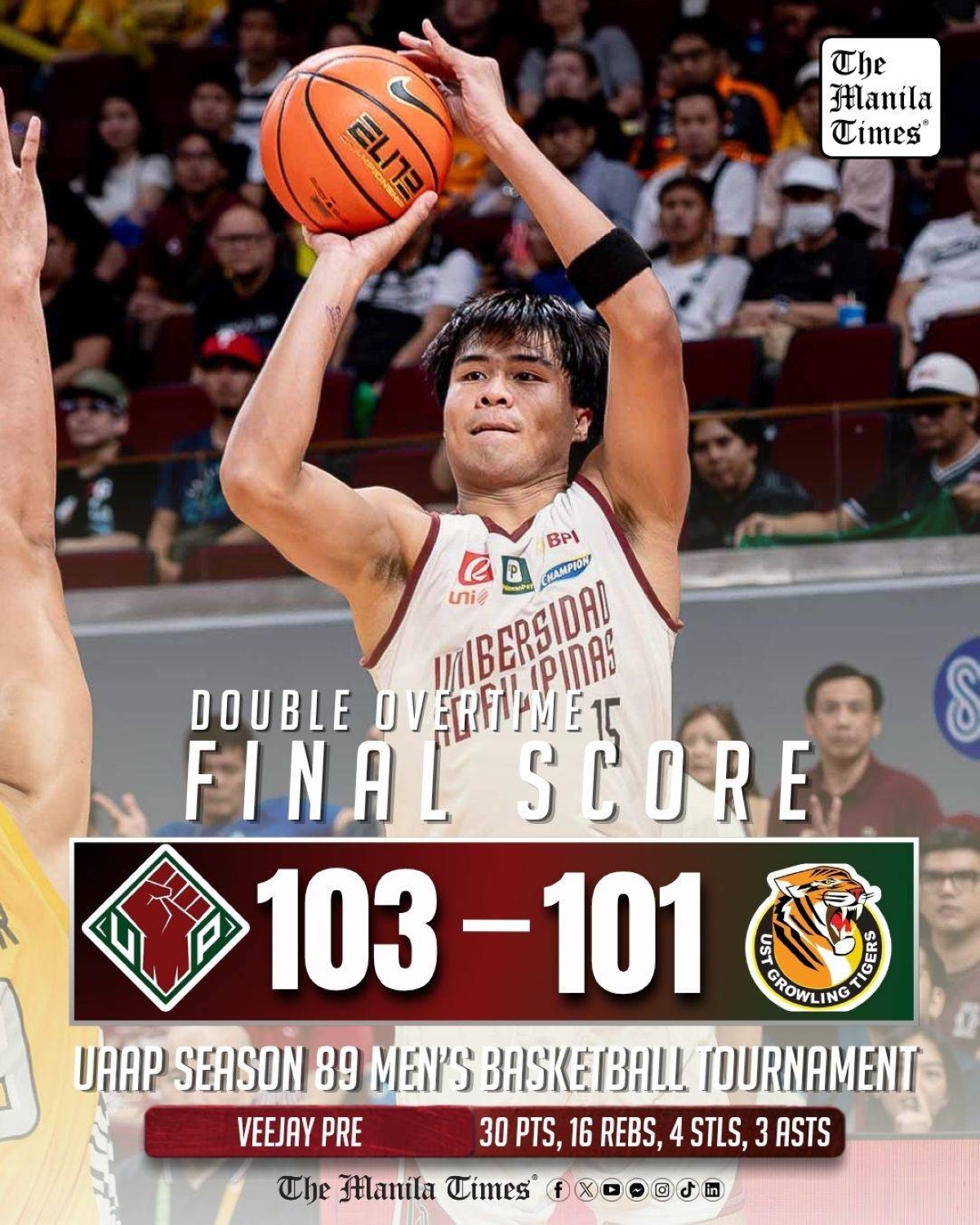 LOOK: UP def. UST (2OT), 103-101