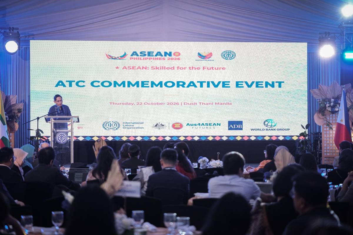 Technical Education and Skills Development Authority (Tesda) Secretary Kiko Benitez leads the Asean TVET Council (ATC) Commemorative Event marking the council’s sixth founding anniversary in Makati City on Oct. 22, 2026. As part of the Philippines’ 2026 Asean Chairship engagements, ATC member states adopted a joint statement committing to green, digital, and inclusive TVET transformation, digital skills development, women's empowerment, and a people-centered transition for workers.  PHOTOS BY J. GERARD SEGUIA