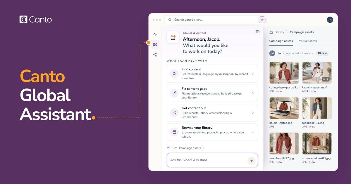 Canto Launches Its AI Assistant, Ending the Era of the Passive DAM Canto Launches Its AI Assistant, Ending the Era of the Passive DAM
