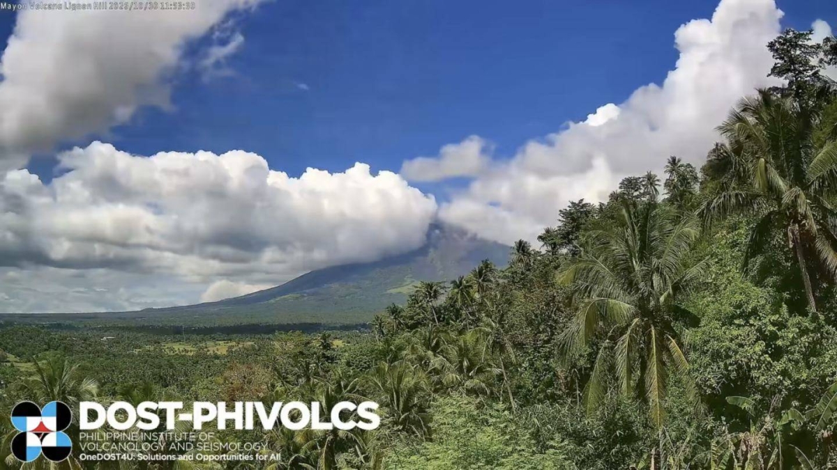 MODERATE ERUPTION
Mayon Volcano  had a moderately explosive eruption on Oct. 30, 2026, sending an ash plume 3 kilometers above its crater, according to the Philippine Institute of Volcanology and Seismology (Phivolcs). Alert Level 3 has been raised, Phivolcs said. PHOTO COURTESYOF DOST-PHIVOLCS