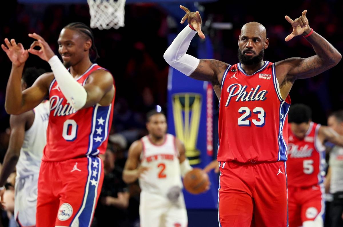 James, Maxey fuel 76ers over Knicks in NBA Cup thriller