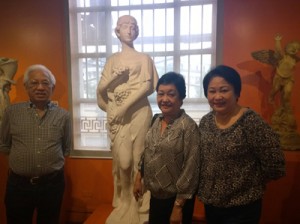 The Salas family—couple Ernie and Araceli with daughter Rhoda—lends National Museum their own Tampinco collection for Filipinos to view, enjoy and impart