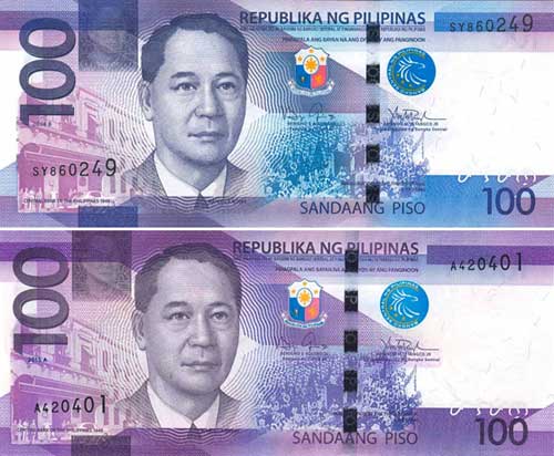 100 philippine peso bill