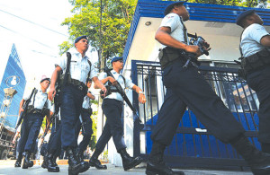 FUll Alert Status Philippine Air Force troopers arrive at the Manila Police Headquarters for their deployment in the upcoming May 9 elections. Photo By Edrich Vergara