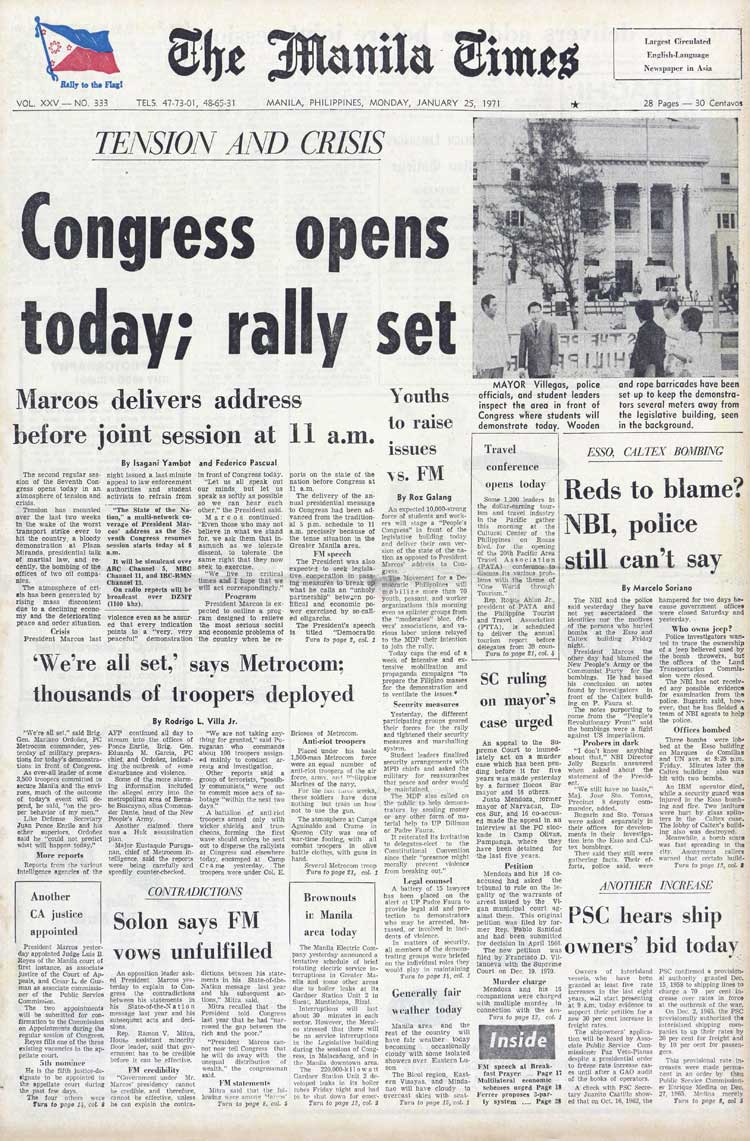 1971 headlines