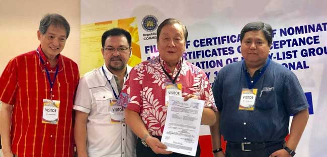 Buhay Partylist files Certificate of Nomination | The Manila Times